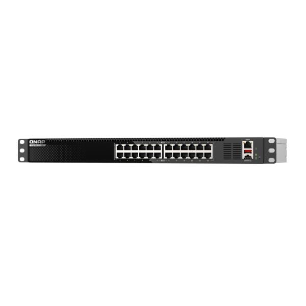 Image of QNAP QSW-M3224-24T switch di rete Gestito L3 10G Ethernet (100/1000/10000) 1U Nero, Argento 074