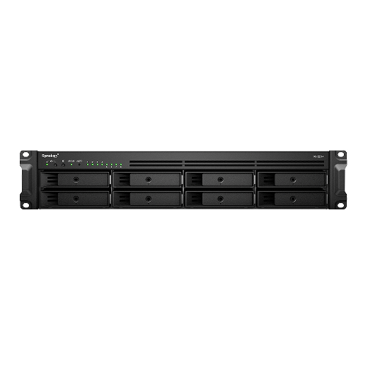 Image of SYNOLOGY NAS RACK 8BAY 2.5/3.5 SSD/HDD SATA, 2xSSD M.2 SATA, AMD RYZEN V1500B 4CORE 2.2 GHz, 4GB SODIMM DDR4 ECC (UP TO 32GB), 4x1GbE, 2xUSB 3.0, 1xSPCIE 2.0: 8x4-LANE 074