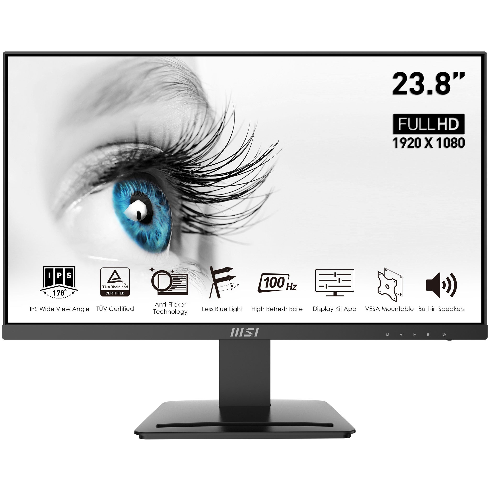 Image of MSI Pro MP243X Monitor PC 60,5 cm (23.8") 1920 x 1080 Pixel Full HD Nero 074