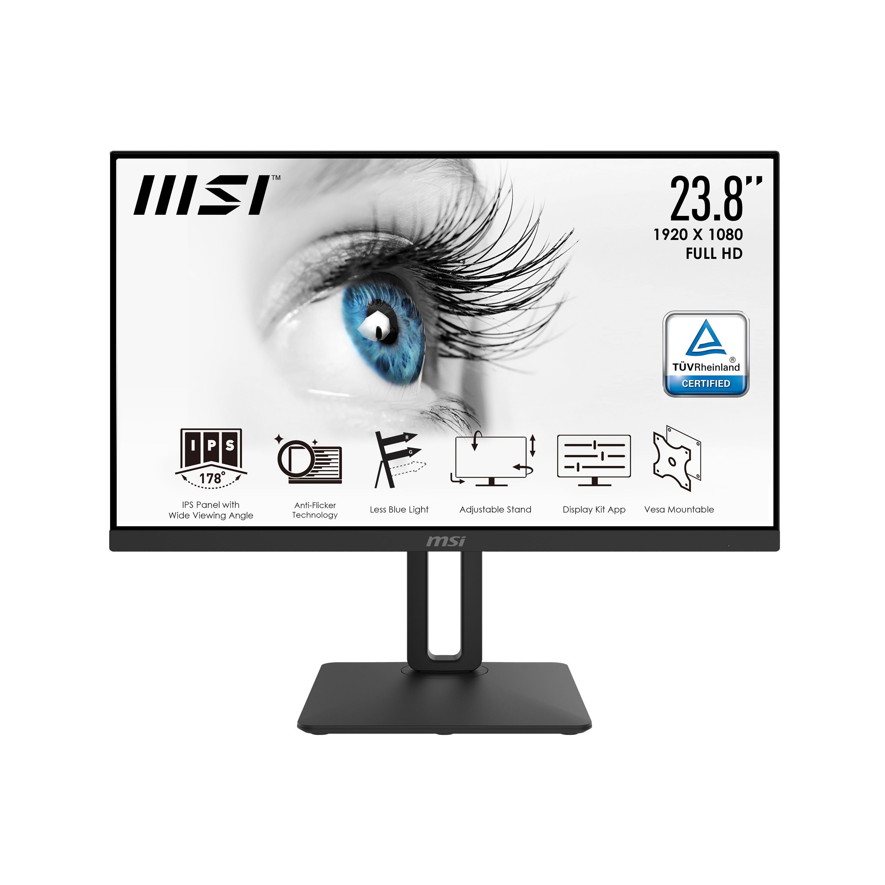 Image of MSI Pro MP2412 Monitor PC 60,5 cm (23.8") 1920 x 1080 Pixel Full HD LCD Nero 074