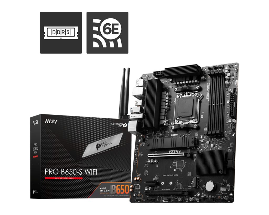 Image of MSI PRO B650-S WIFI scheda madre AMD B650 Socket AM5 ATX 074