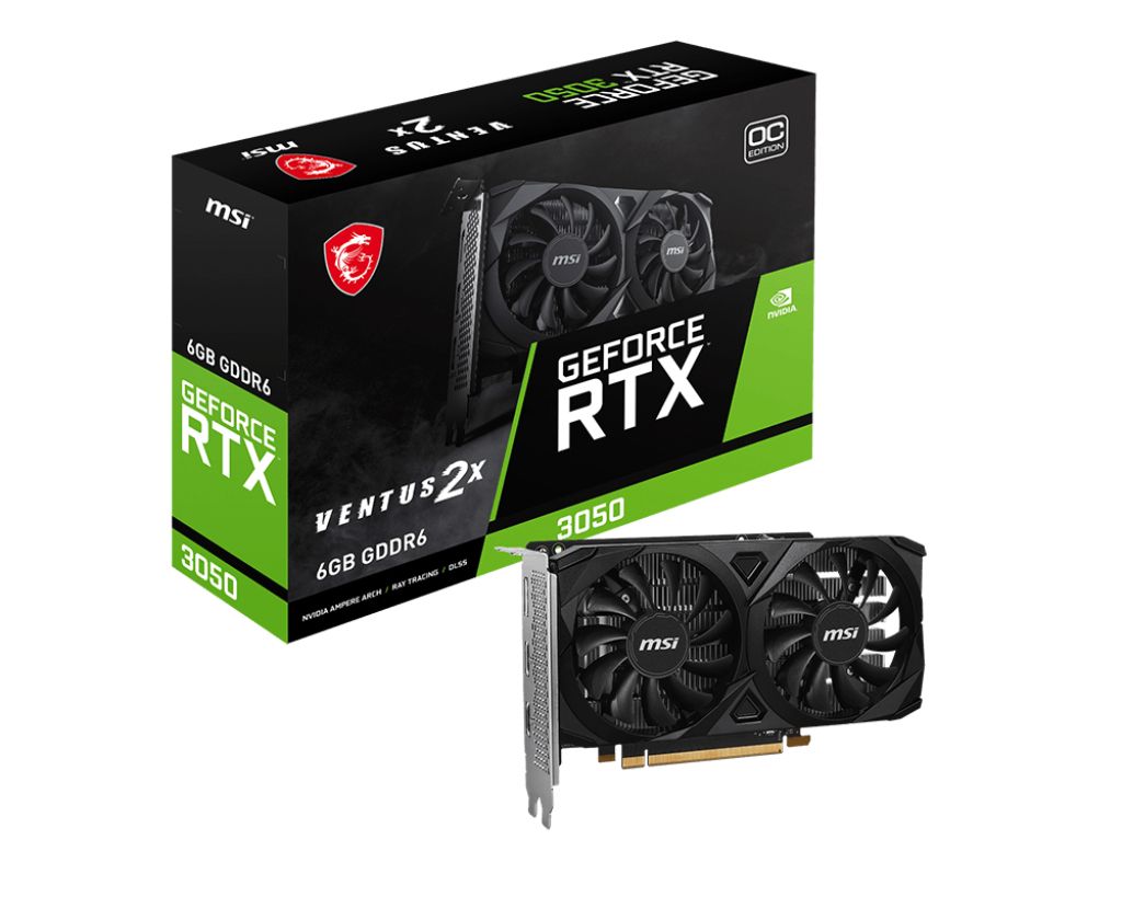 Image of MSI VENTUS GeForce RTX 3050 2X E 6G OC NVIDIA 6 GB GDDR6 074