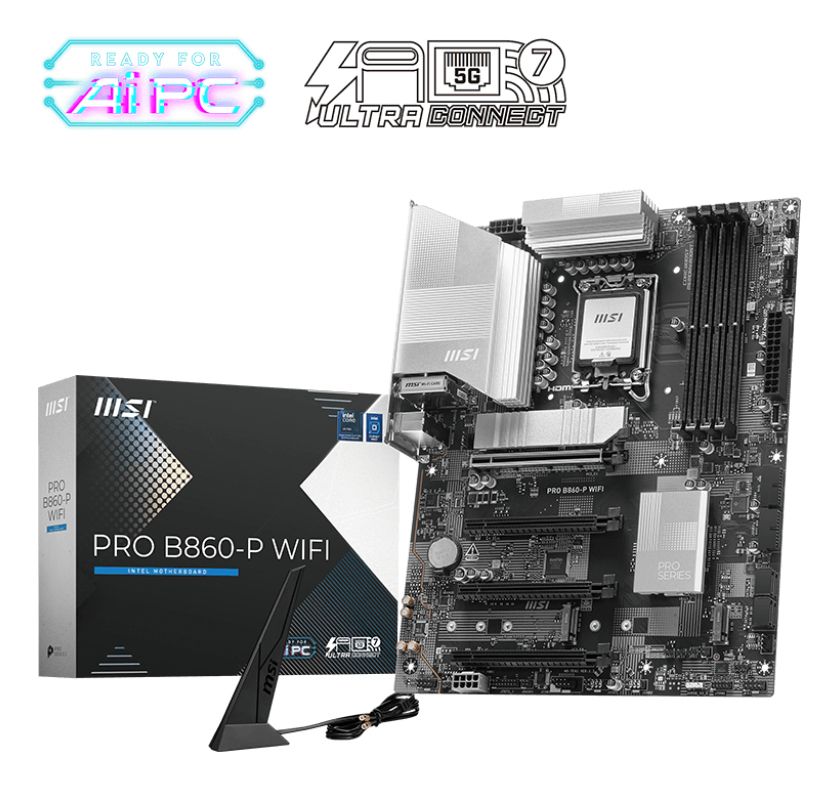 Image of MSI PRO B860-P WIFI scheda madre Intel B860 LGA 1851 (Socket V1) ATX 074