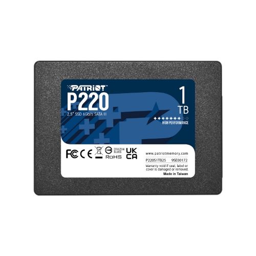 Image of SSD PATRIOT 1TB P220 2.5 SATA3 READ:550MB/WRITE:500 MB/S - P220S1TB25 074