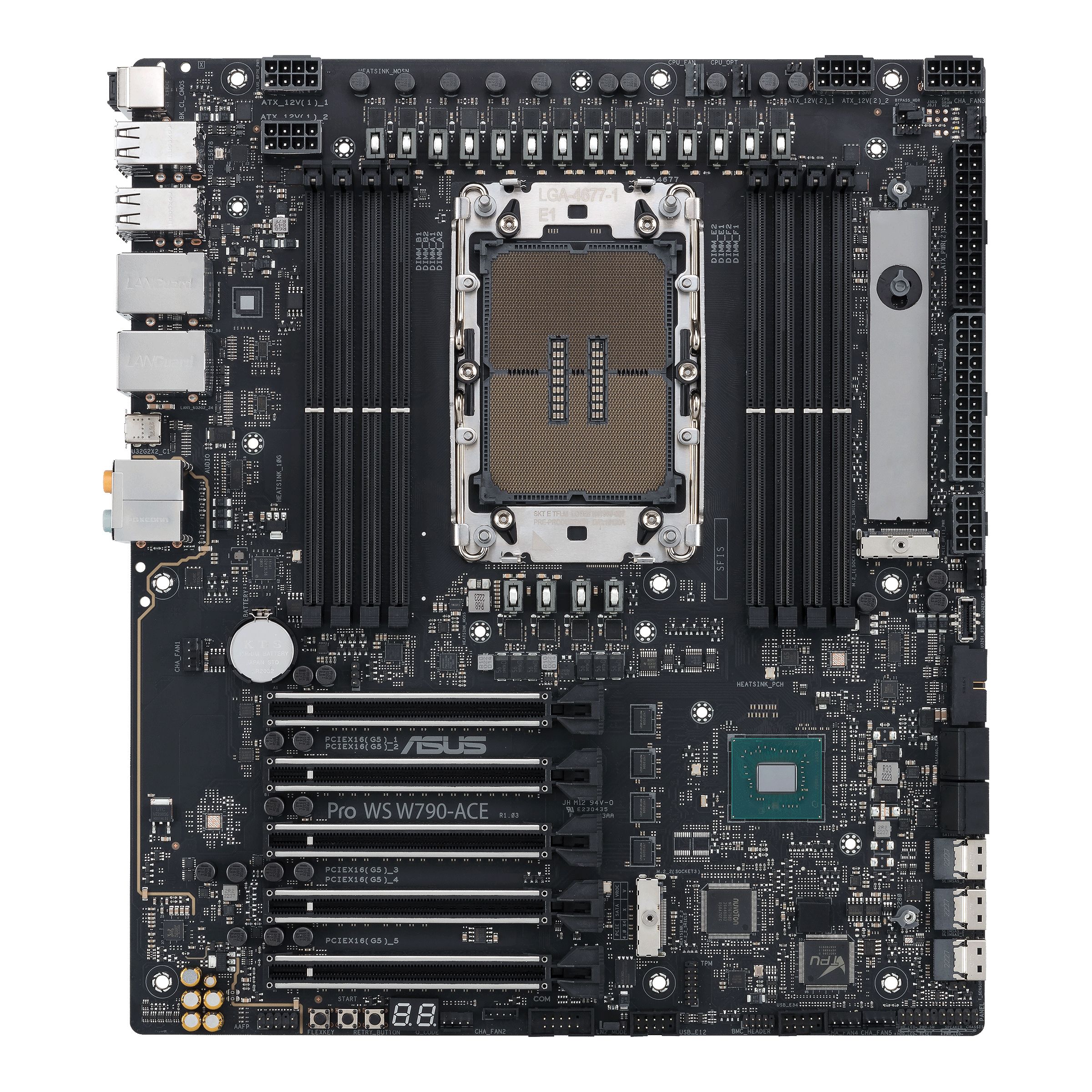 Image of ASUS PRO WS W790-ACE Intel W790 LGA 4677 (Socket E) SSI CEB 074