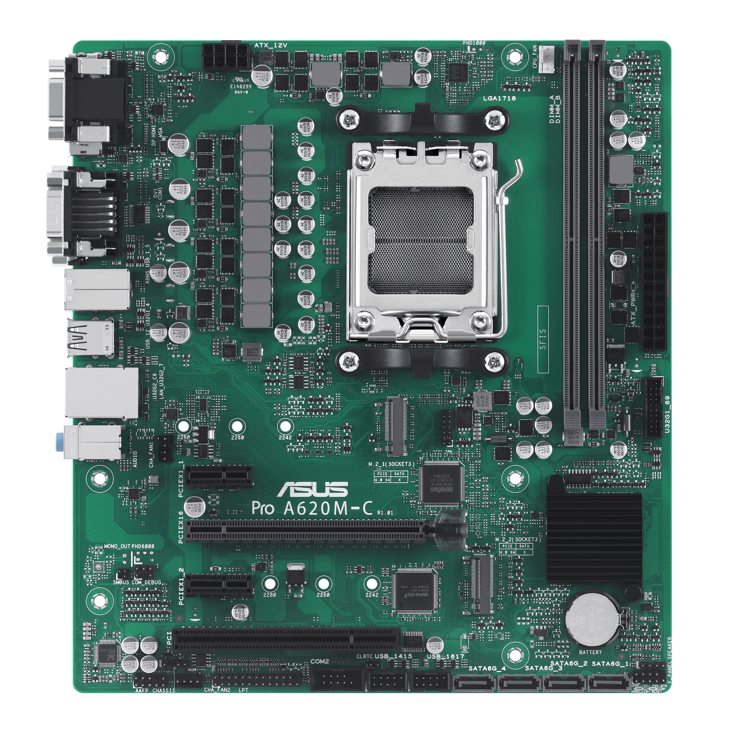 Image of ASUS PRO A620M-C-CSM AMD A620 Socket AM5 micro ATX 074