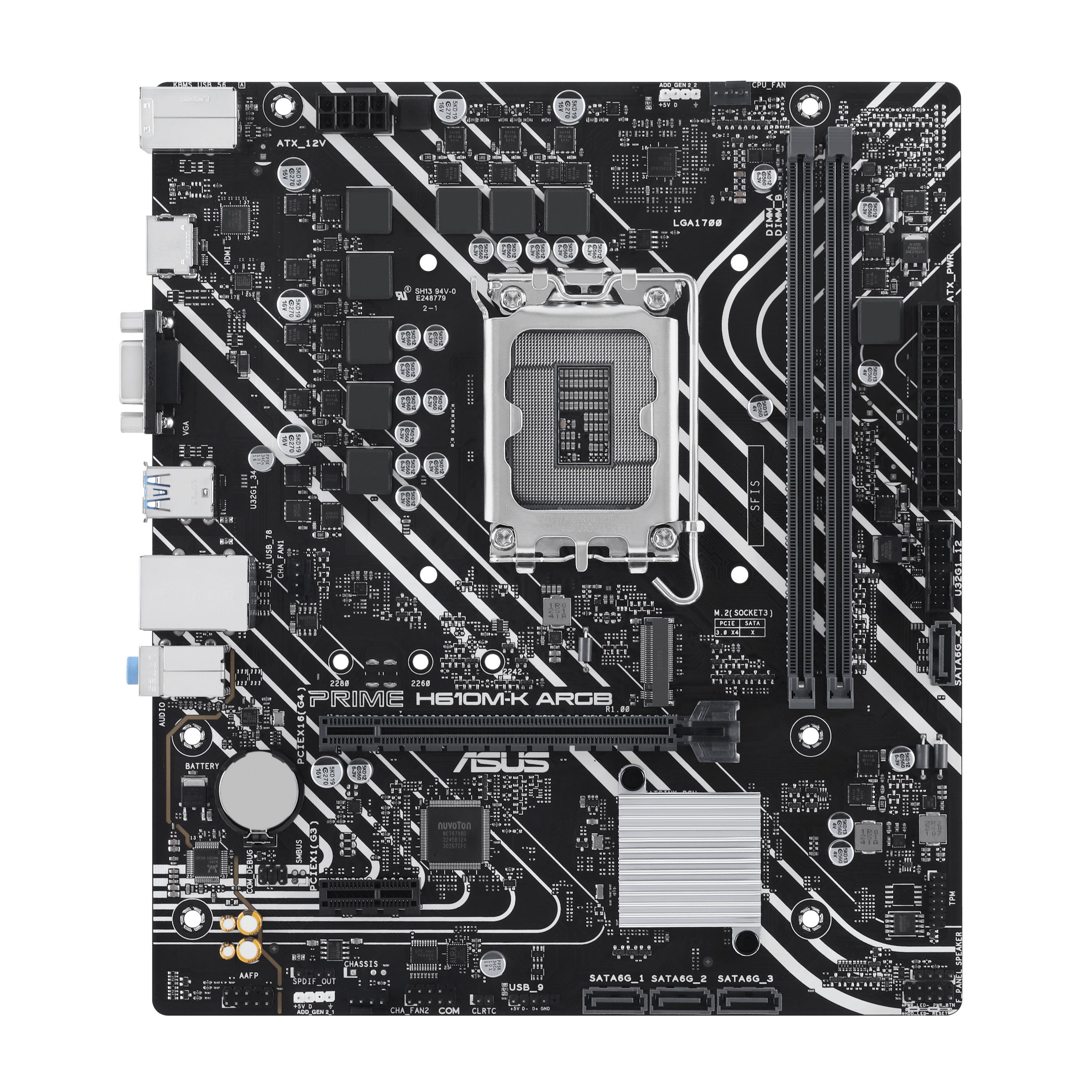 Image of ASUS PRIME H610M-K ARGB Intel H610 LGA 1700 micro ATX 074