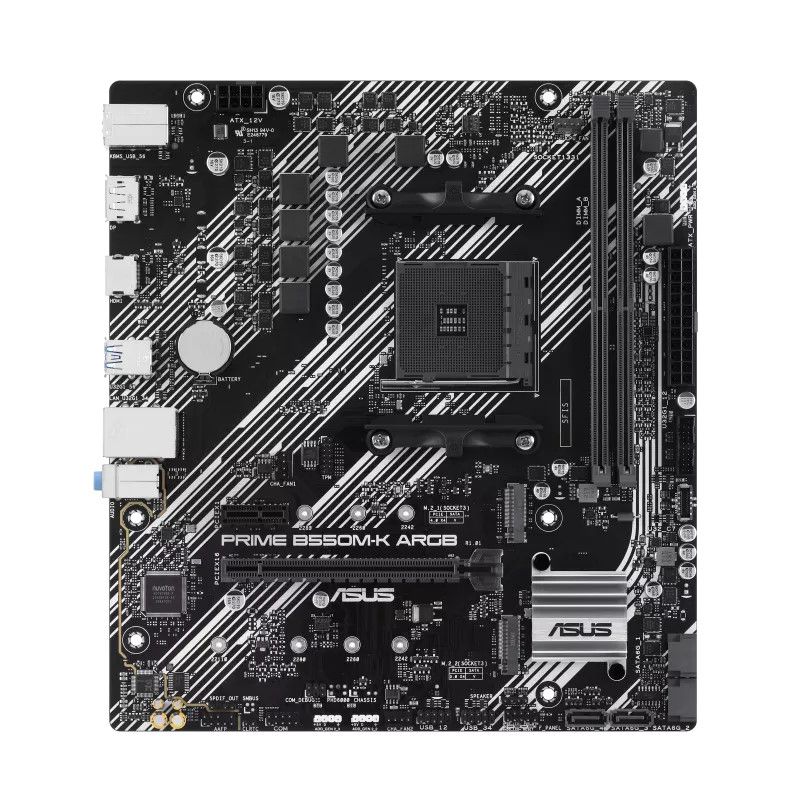 Image of ASUS PRIME B550M-K ARGB AMD B550 Socket AM4 micro ATX 074