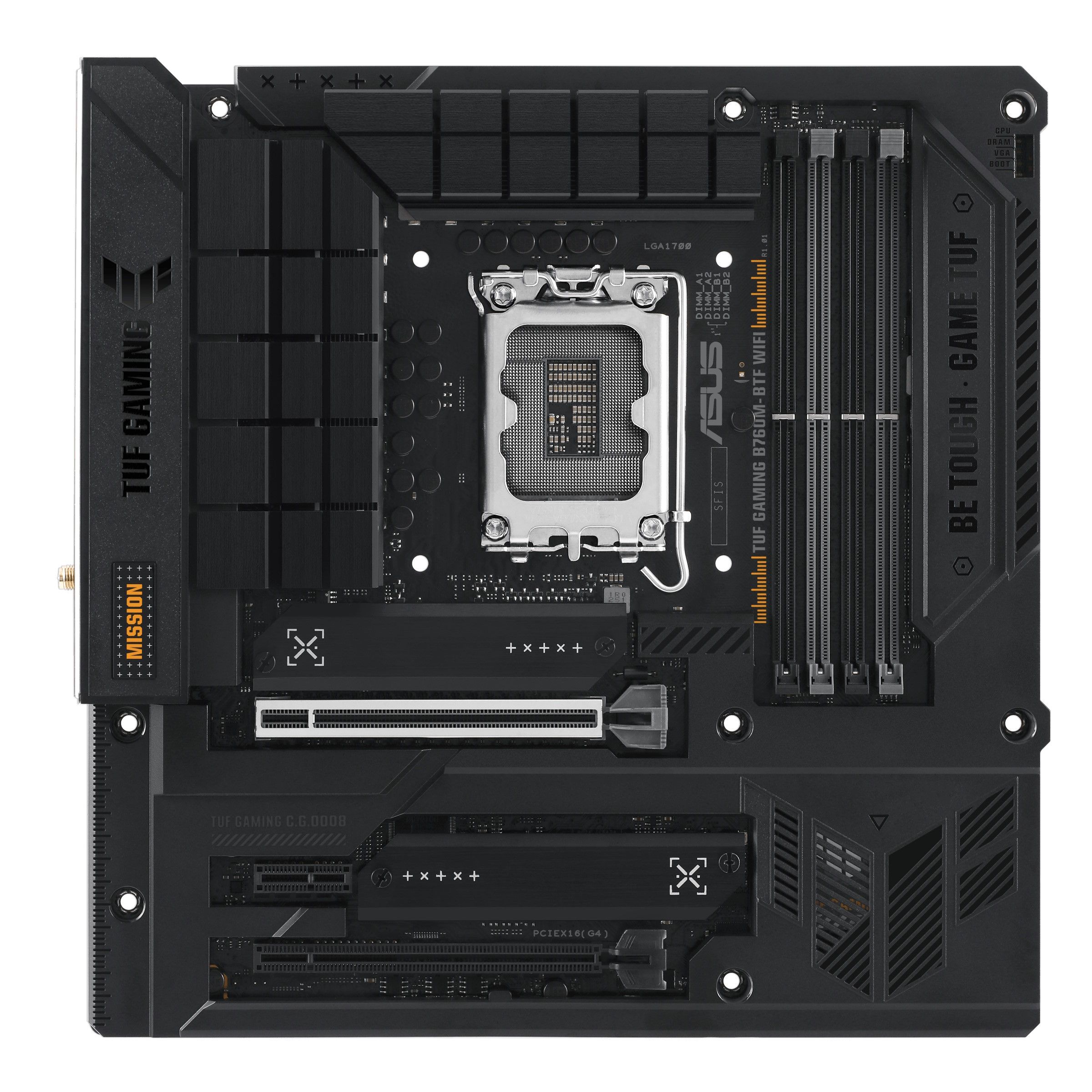 Image of ASUS TUF GAMING B760M-BTF WIFI Intel B760 LGA 1700 micro ATX 074