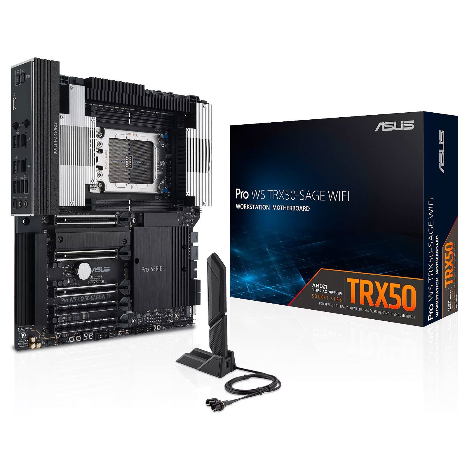 Image of ASUS Pro WS TRX50-SAGE WIFI AMD TRX50 Socket sTR5 SSI CEB 074