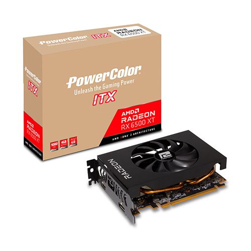 Image of SV PowerColor Radeon RX 6500XT ITX 4GB GDDR6 HDMI 2.1 DP 1.4 074