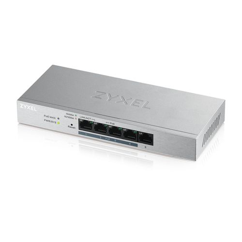 Image of Zyxel GS1200-5HP v2 Gestito Gigabit Ethernet (10/100/1000) Supporto Power over Ethernet (PoE) Grigio 074