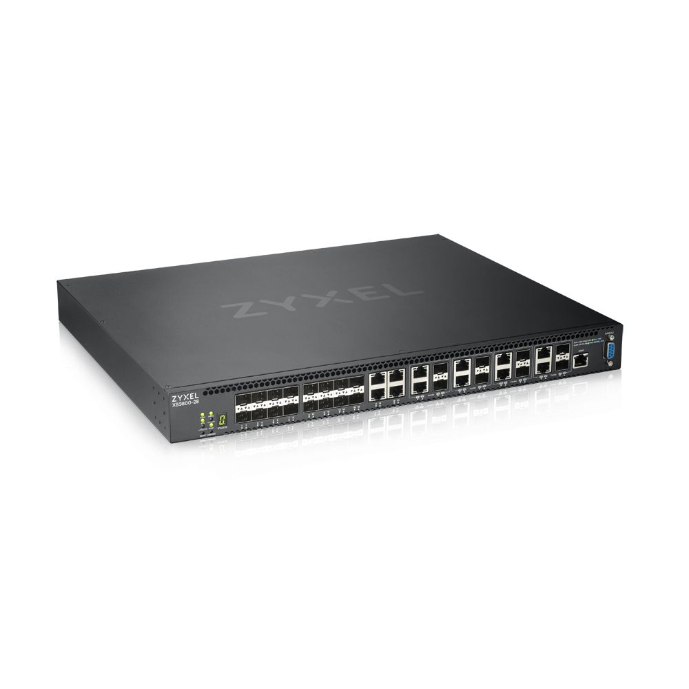 Image of Zyxel XS3800-28 Gestito L2+ 10G Ethernet (100/1000/10000) Nero 074