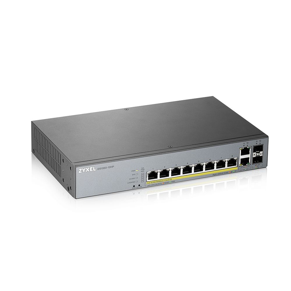 Image of Zyxel GS1350-12HP-EU0101F switch di rete Gestito L2 Gigabit Ethernet (10/100/1000) Supporto Power over Ethernet (PoE) Grigio 074