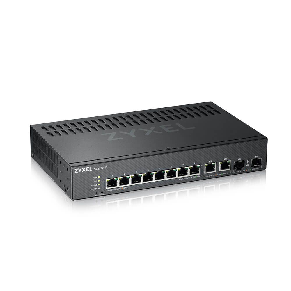 Image of Zyxel GS2220-10-EU0101F switch di rete Gestito L2 Gigabit Ethernet (10/100/1000) Nero 074