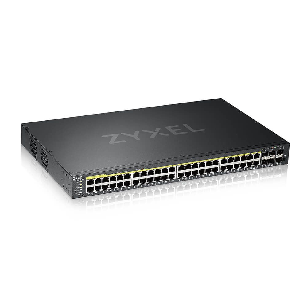 Image of Zyxel GS2220-50HP-EU0101F switch di rete Gestito L2 Gigabit Ethernet (10/100/1000) Supporto Power over Ethernet (PoE) Nero 074