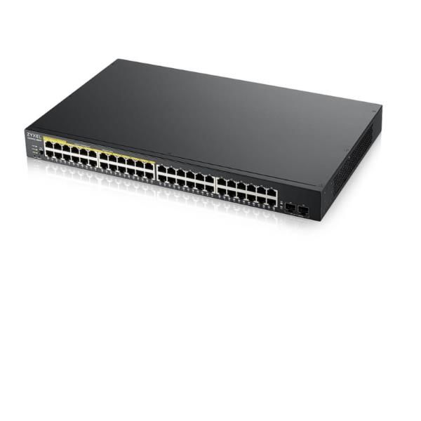 Image of Zyxel GS1900-48HPv2 Gestito L2 Gigabit Ethernet (10/100/1000) Supporto Power over Ethernet (PoE) Nero 074