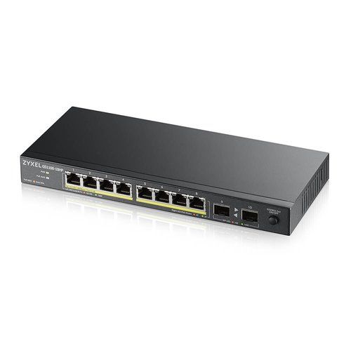 Image of Zyxel GS1100-10HP v2 Non gestito Gigabit Ethernet (10/100/1000) Supporto Power over Ethernet (PoE) Nero 074