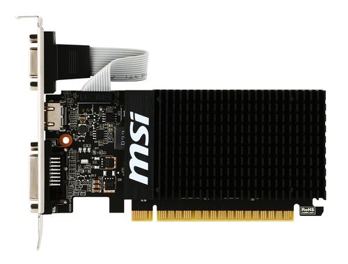 Image of MSI GT 710 2GD3H LP scheda video NVIDIA GeForce GT 710 2 GB GDDR3 074