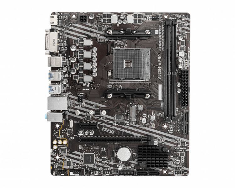 Image of MSI A520M PRO scheda madre AMD A520 Socket AM4 micro ATX 074