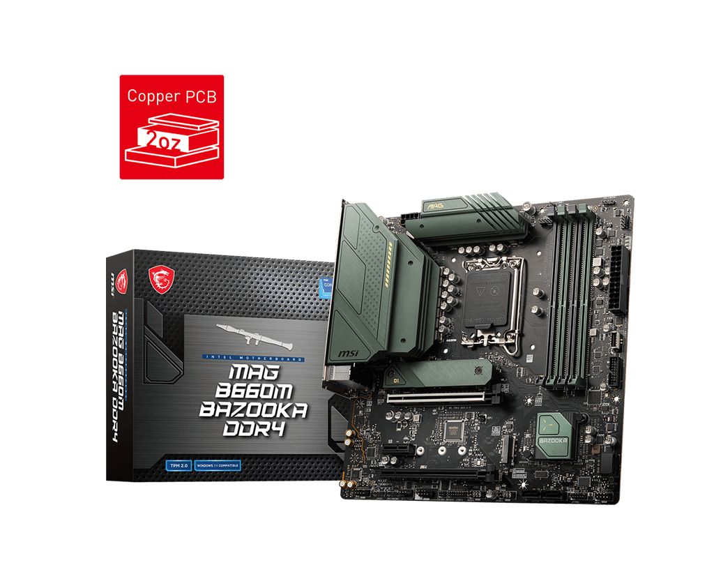 Image of MSI MAG B660M BAZOOKA DDR4 scheda madre Intel B660 LGA 1700 micro ATX 074