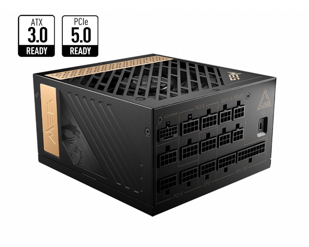 Image of MSI MEG AI1300P PCIE5 alimentatore per computer 1300 W 24-pin ATX ATX Nero 074