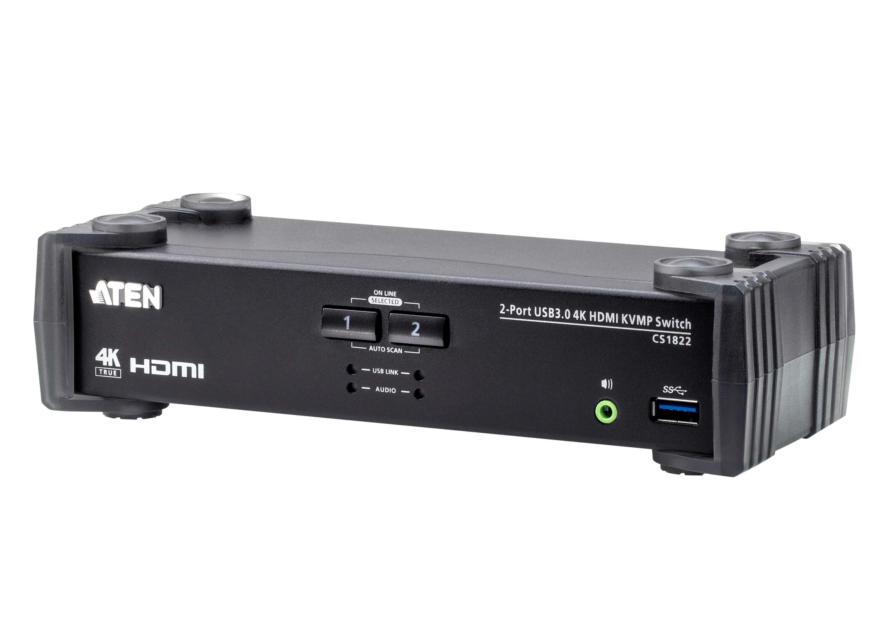 Image of ATEN Switch USB 3.0 4K HDMI KVMP™ a 2 porte con Modalità mixer audio 074