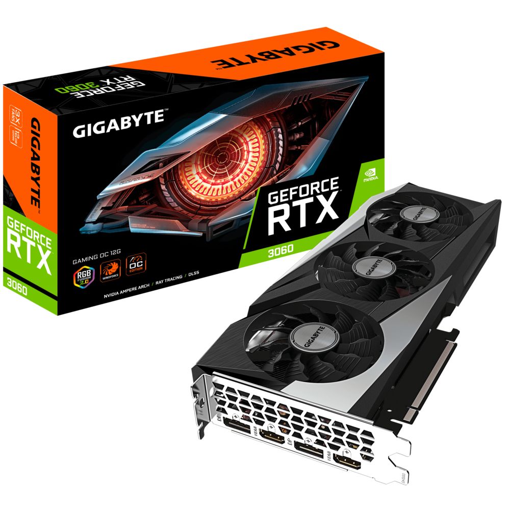 Image of GIGABYTE GAMING GeForce RTX 3060 OC 12G (rev. 2.0) NVIDIA 12 GB GDDR6 074