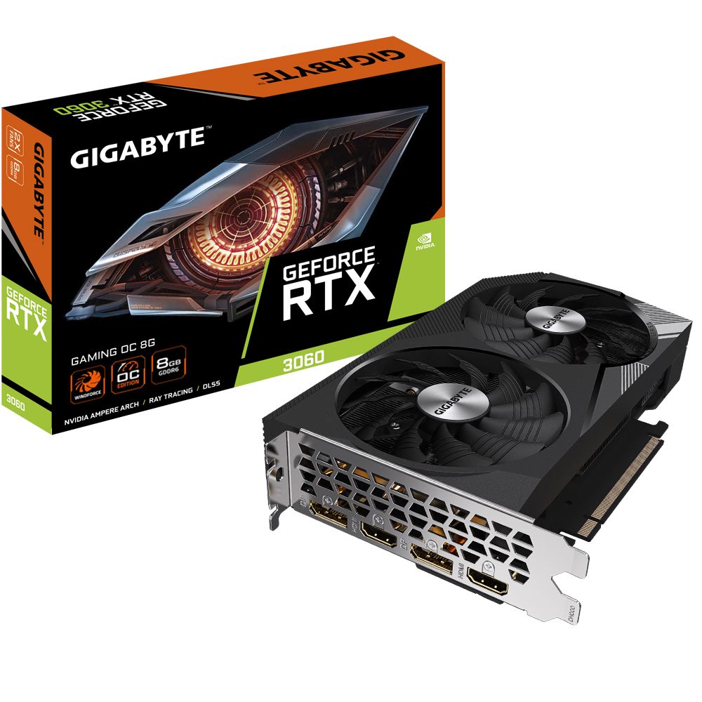 Image of GIGABYTE GAMING GeForce RTX 3060 OC 8G (rev. 2.0) NVIDIA 8 GB GDDR6 074