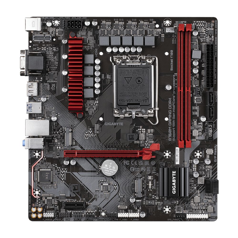 Image of GIGABYTE B760M GAMING DDR4 scheda madre Intel B760 Express LGA 1700 micro ATX 074