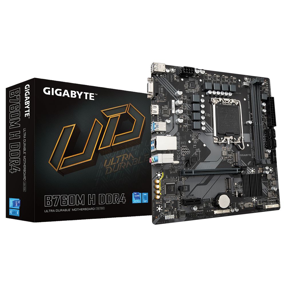 Image of GIGABYTE B760M H DDR4 scheda madre Intel B760 Express LGA 1700 micro ATX 074