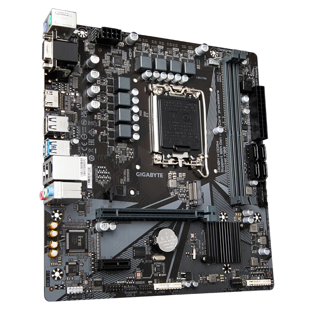 Image of GIGABYTE H610M H V3 DDR4 scheda madre Intel H610 Express LGA 1700 micro ATX 074