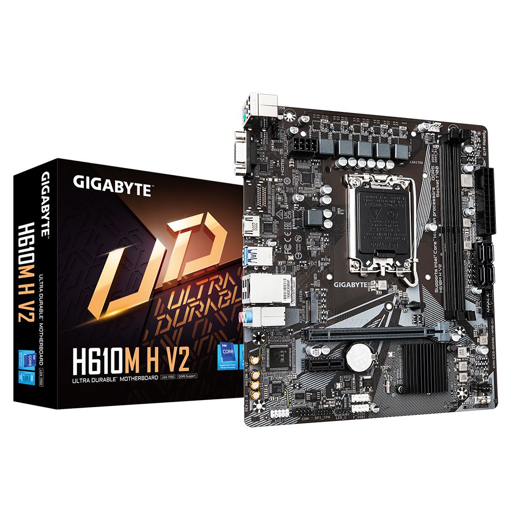 Image of GIGABYTE H610M H V2 scheda madre Intel H610 Express LGA 1700 micro ATX 074