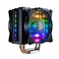 Image of Ventola MasterAir MA410M, 120*25mm PWM Fan, 600-1800RPM, 4x HP, Addressable RGB LED 074