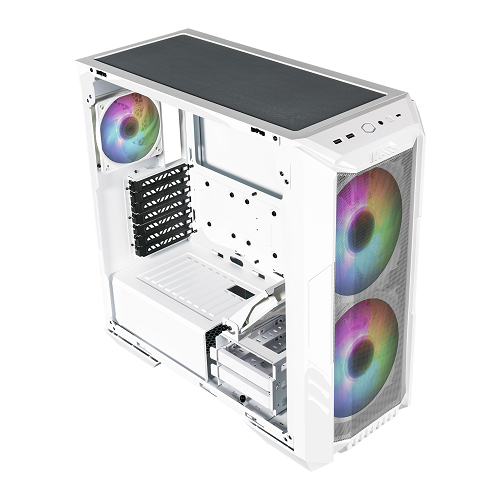 Image of COOLER MASTER CASE HAF500 MID-TOWER E-ATX ARGB SIDE PANEL, WHITE 074