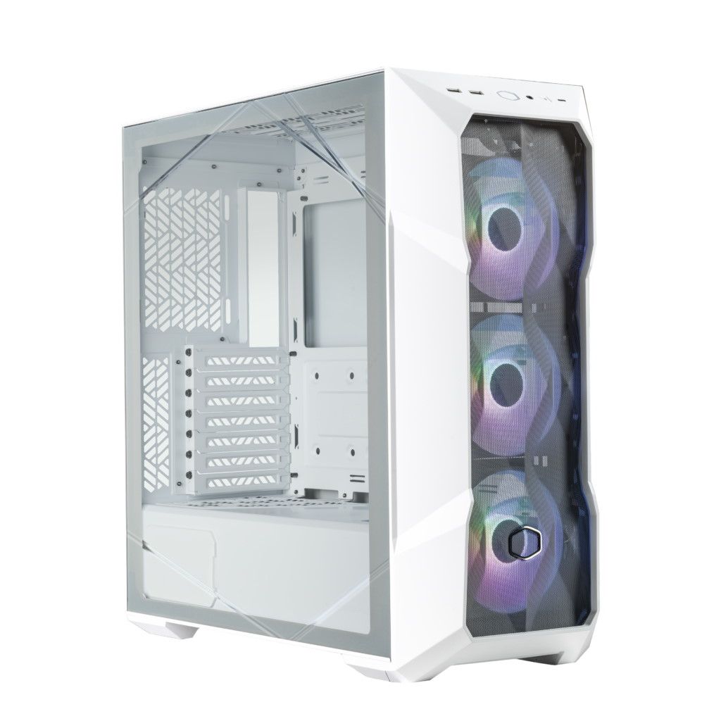 Image of COOLER MASTER CASE MASTERBOX TD500 MESH V2 WHITE- SIDE-PANEL - CABINET GAMING - MID-TOWER - MICRO-AT 074