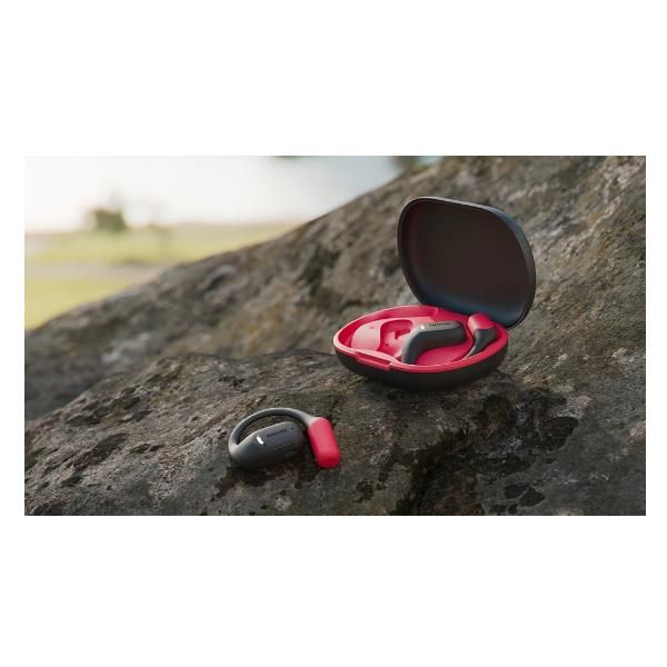 Image of Philips 6000 series TAA6709BK/00 cuffia e auricolare True Wireless Stereo (TWS) A clip Sport Bluetooth Nero, Rosso 074