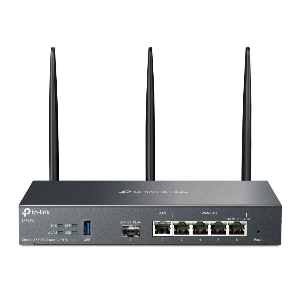 Image of TP-Link Omada ER706W router wireless Gigabit Ethernet Dual-band (2.4 GHz/5 GHz) Nero 074