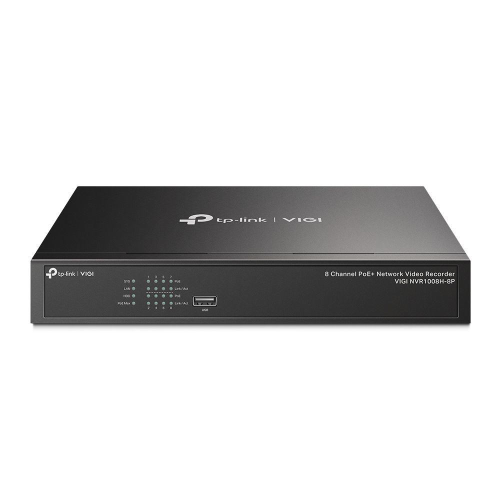 Image of TP-Link VIGI NVR1008H-8P Videoregistratore di rete (NVR) Nero 074