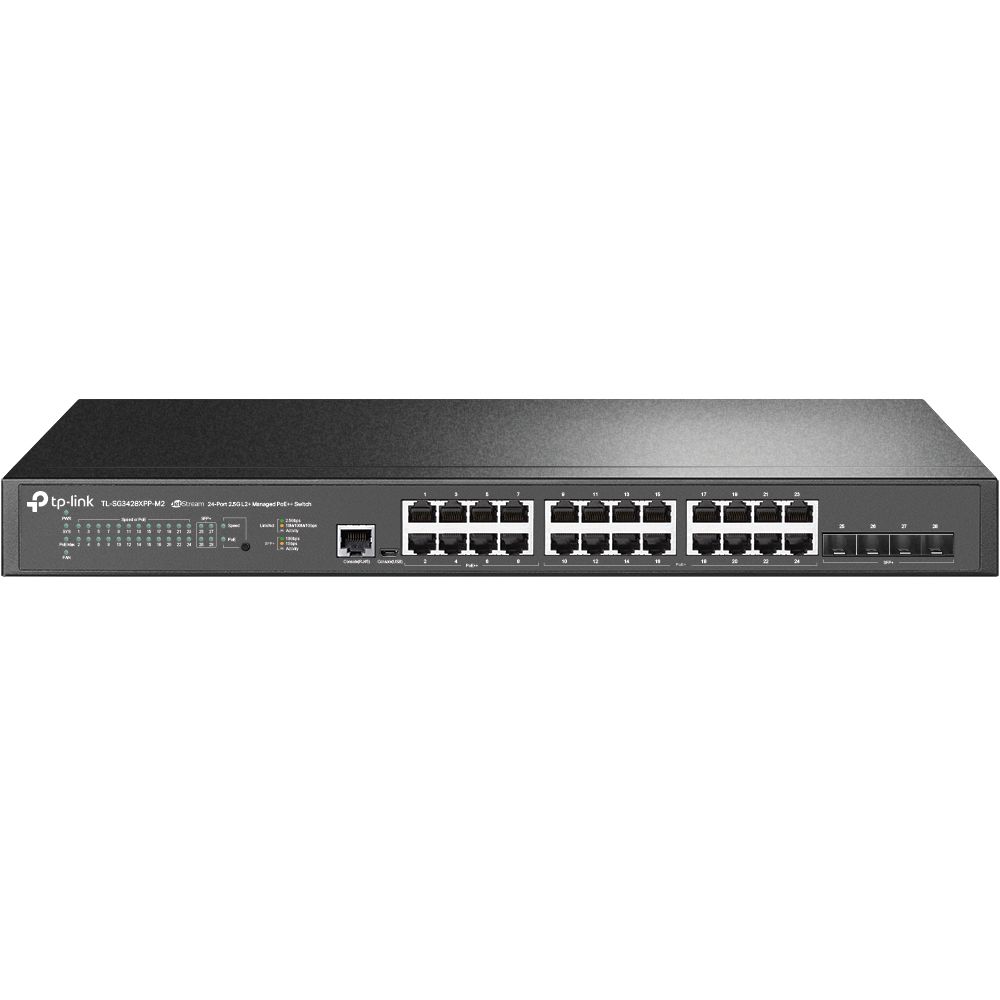 Image of TP-Link Omada SG3428XPP-M2 switch di rete Gestito L2+ 2.5G Ethernet (100/1000/2500) Supporto Power over Ethernet (PoE) 1U Nero 074