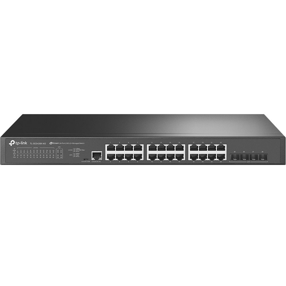 Image of TP-Link Omada SG3428X-M2 switch di rete Gestito L2+ 2.5G Ethernet (100/1000/2500) 1U Nero 074