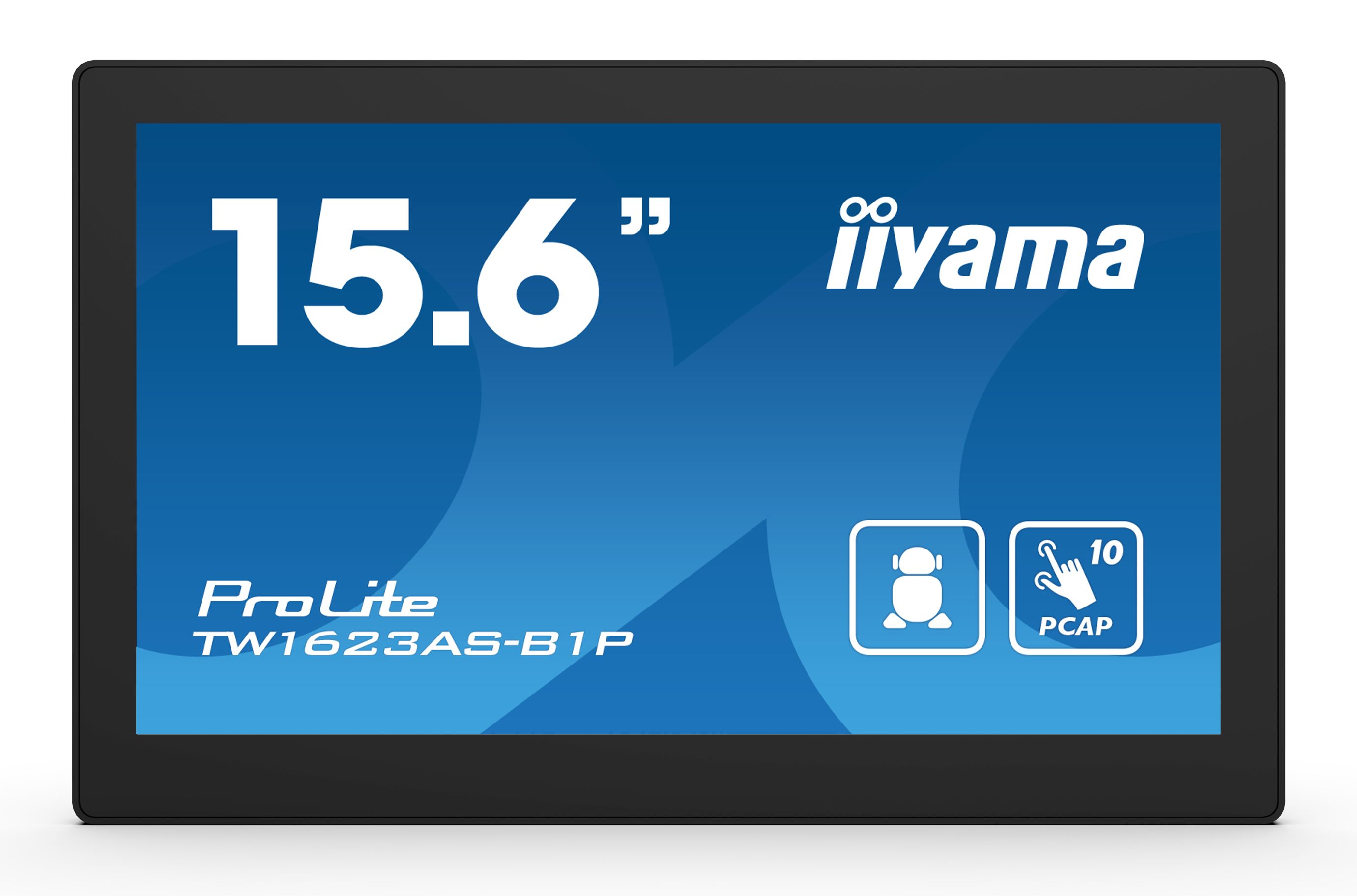 Image of iiyama TW1623AS-B1P visualizzatore di messaggi Pannello piatto interattivo 39,6 cm (15.6") Wi-Fi 450 cd/m² Double Full HD Nero Touch screen Processore integrato Android 24/7 074