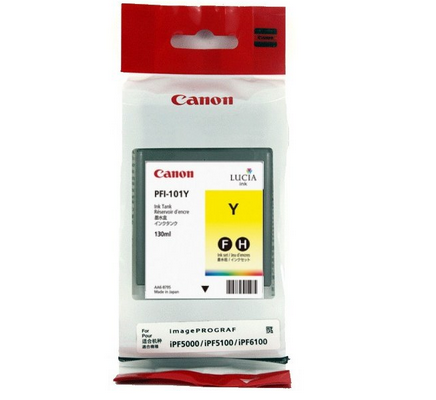 Image of Canon PFI-101Y cartuccia Inkjet Originale Giallo 074