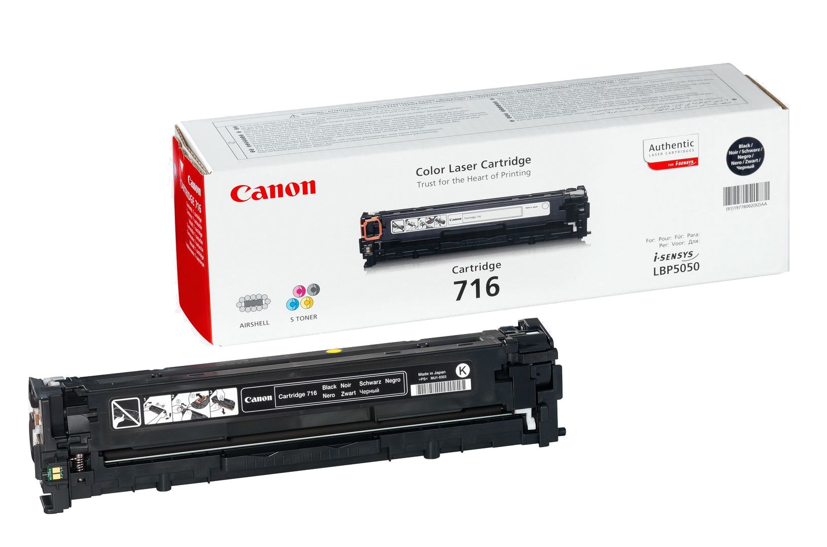 Image of Canon Cartridge 716 nero toner 1 pz Originale Nero 074