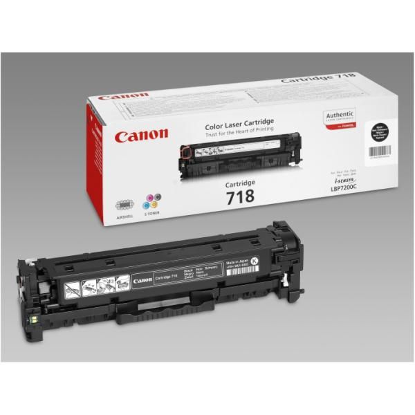 Image of Canon CRG-718 Bk toner 1 pz Originale Nero 074