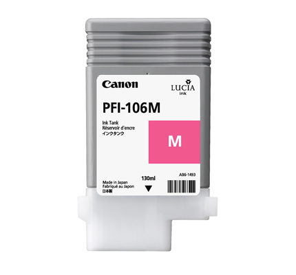 Image of Canon PFI-106 M cartuccia Inkjet 1 pz Originale Magenta per foto 074