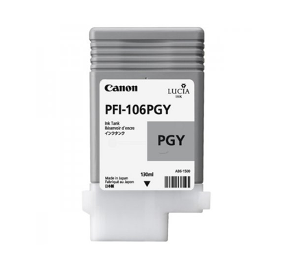 Image of Canon PFI-106 PGY cartuccia Inkjet 1 pz Originale Grigio per foto 074