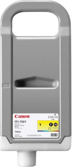 Image of Canon PFI-706 Y cartuccia Inkjet 1 pz Originale Resa elevata (XL) Giallo 074