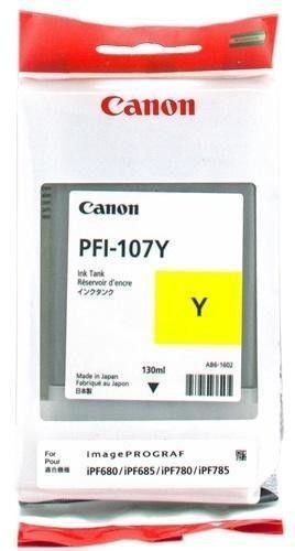 Image of Canon PFI-107Y cartuccia Inkjet 1 pz Originale Giallo 074