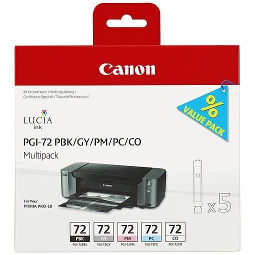 Image of Canon Cartucce Inkjet Multipack PGI-72 PBK/GY/PM/PC/CO 074